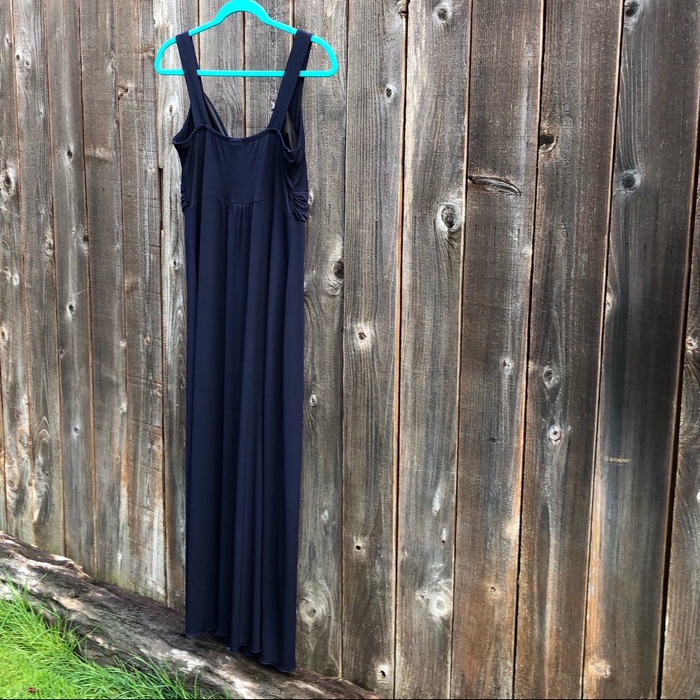 Enfocus Studio navy blue maxi dress size 14 - Picture 9 of 13